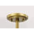 Sifuentes - Semi Flush Mount - Natural Brass Finish - Frosted Ribbed Glass-749830503
