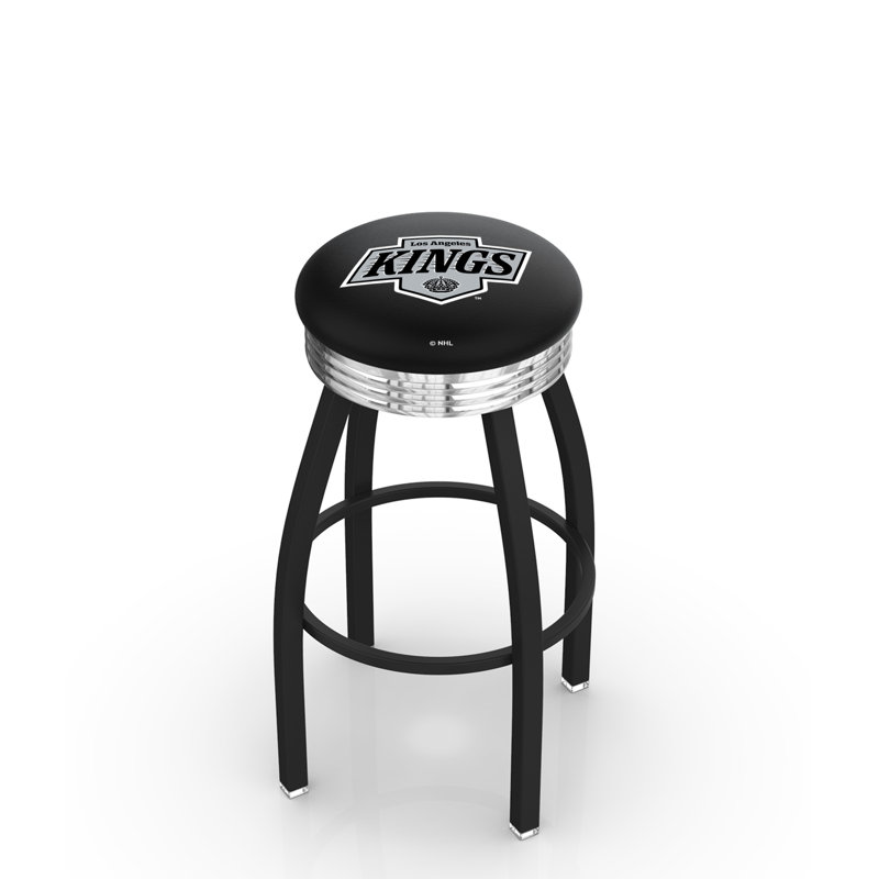 Tabouret tournant 30" avec coussin nhl, Los Angeles Kings, Tabouret de bar d'une hauteur de siège de 30 po