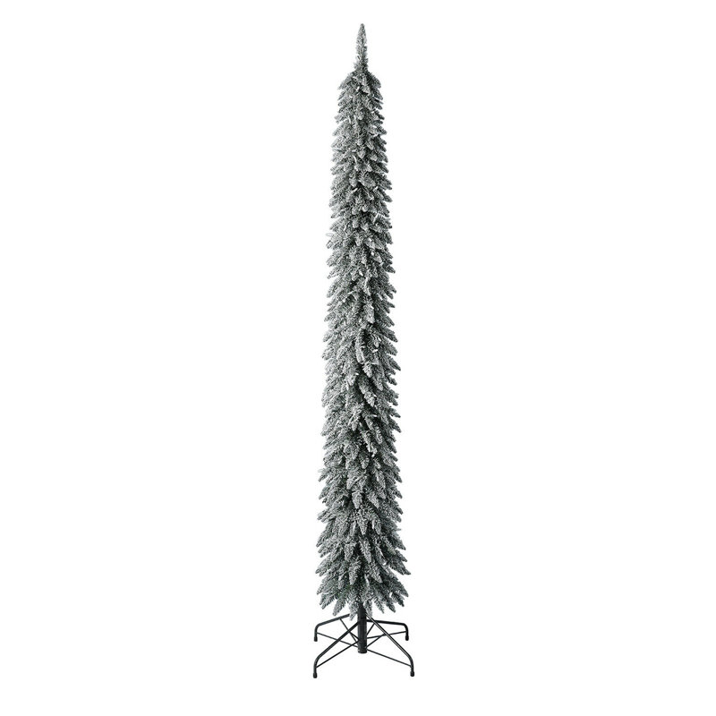 Evergreen Classics Albert Pencil Pine Prelit Christmas Tree, 7' H