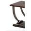 Table de bout carrée Callum avec plateau en bois et base en métal