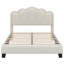 Lit plateforme tapissier en forme de fleur avec repose-pieds Sherpa Witcomb-684476337-684476338