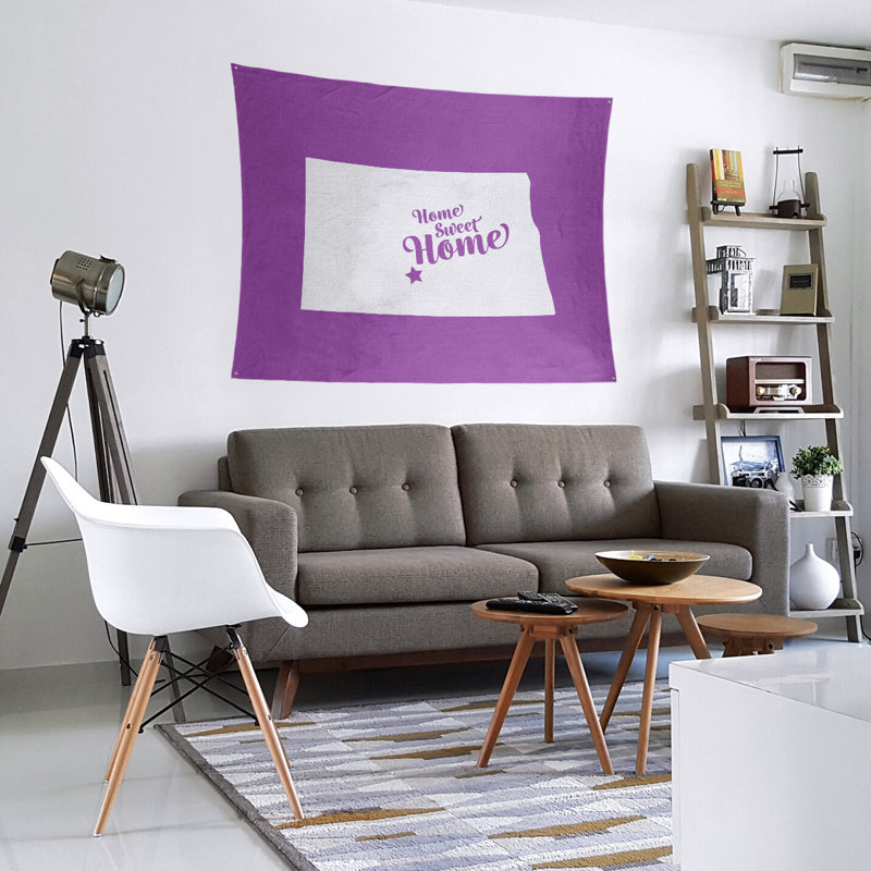 Tapisserie Home Sweet Bismarck, H 51 po x l 60 po, Violet