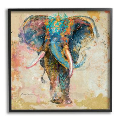 «Vivid Elephant Collage», impression