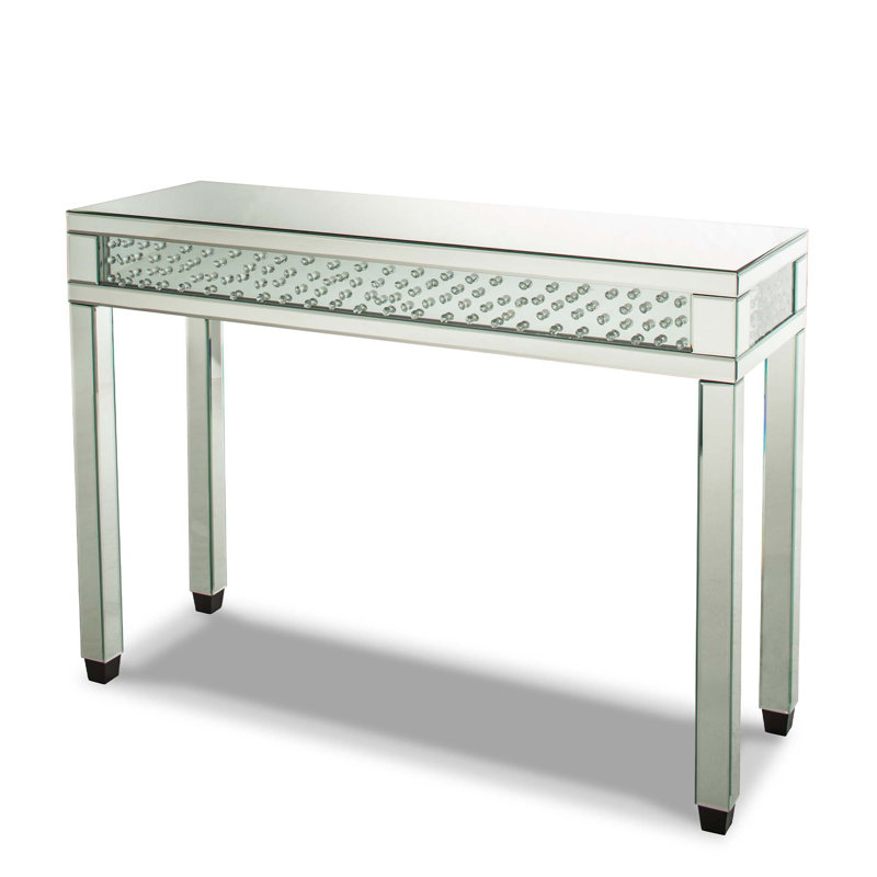 Crystal Éclat Mirrored Console Table