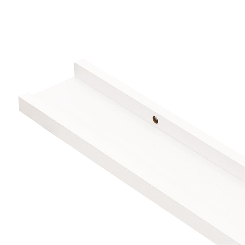 Burnettsville 4 Piece Picture Ledge Wall Shelf, 3cm H x 60cm W x 9cm D, White