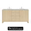 Meuble-lavabo double 72 po avec chargeur sans fil Freepower Gracyn-735365557-717905640