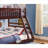 Transitional Bunk Bed with Twin Trundle Youth Bedroom Wood-tone Brown Wood Twin Over Full Sleeping Frame