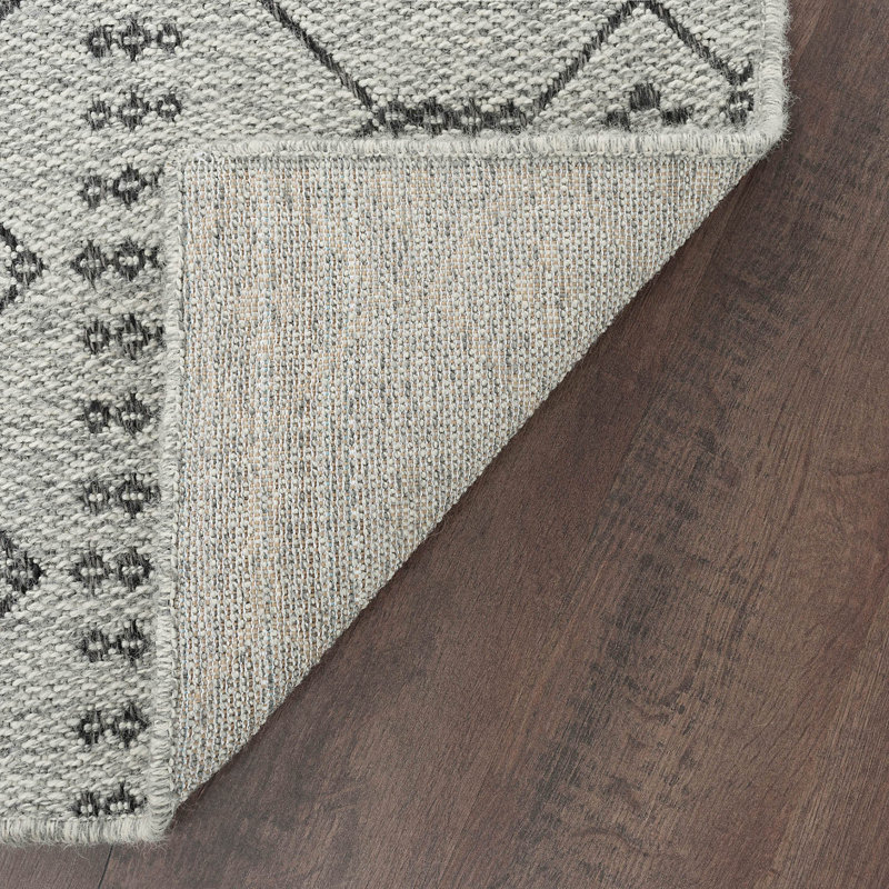 Tapis gris / gris anthracite Bourke, Carré 5 pi 1 po