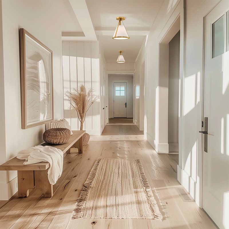 1 Light Semi Flush Mount, Antique Gold