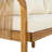 Uriel Solid Acacia Wood Conversation Set with Cushions