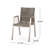 Outdoor Modern Aluminum Dining Chair With Rope Seat (Set Of 2)-1850574712