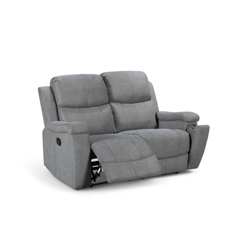 Reclining Sofa, 2, Dark Grey