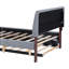 Lit plateforme tapissier avec lit gigogne double Teddy-1292190788-1292190786