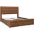Avelle Vegan Leather Metal Platform Storage Bed with Drawers and Built-In USB Ports-819606163-871123725
