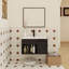 Meuble-lavabo mural flottant avec lavabo en céramique-607940195