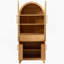 Armoire de cuisine arquée avec tiroir caché, armoire de rangement avec tablettes réglables pour la cuisine et la salle à manger