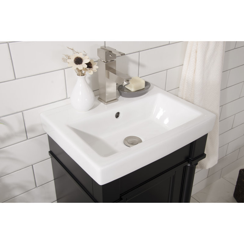 Ensemble de meuble-lavabo simple 17 po Esperanza, Espresso