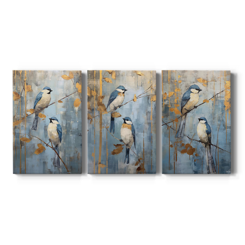 Série ANIMALS - toile tendue sur mesure - 3 pièces, H 60 po x l 120 po