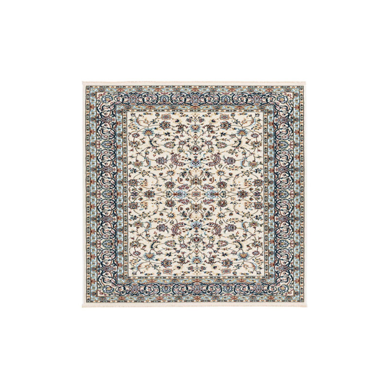 Jackson Oriental Indoor Rug, Rectangle 4'1" x 6'1", Ivory/Blue