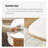 White Solid Wood Sintered Stone Coffee Table
