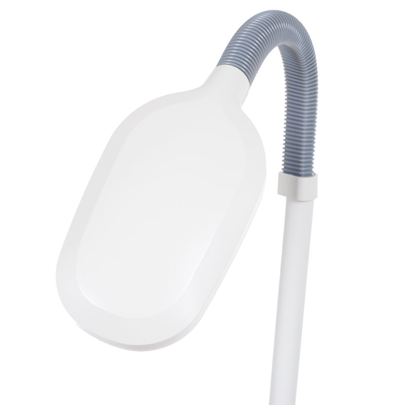 Palmer Square 72" Task/Reading Floor Lamp, Full Spectrum Natural Sunlight Lamp with Bendable Neck, White