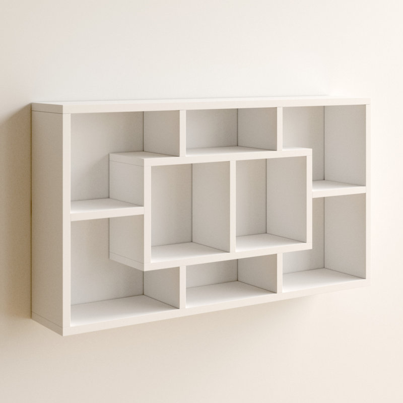 vidaXL Wall Shelf Floating Display Shelf for Home Living Room Engineered Wood, Brown Oak, 20.67 in H x 33.46 in W x 6.30 in D
