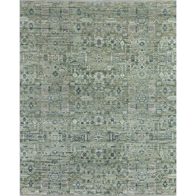 Tapis rectangulaire noué à la main, Rectangle 12 pi x 15 pi