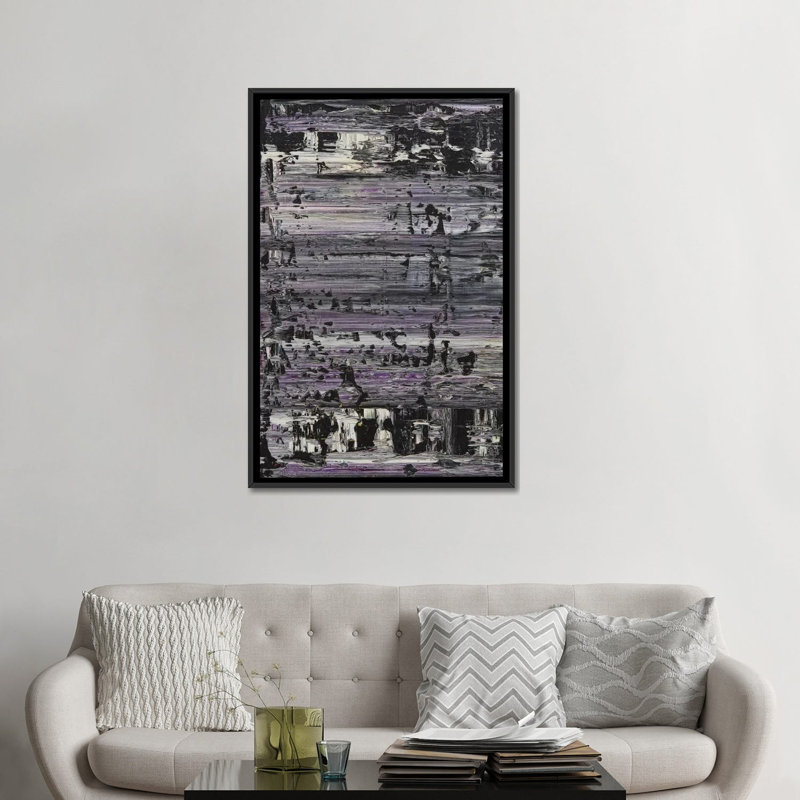 « chicago », impression sur toile, H 26 po x l 18 po x P 1,5 po, Toile avec cadre noir