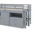 Jonee Loft Bed With 4 Drawers-381600876