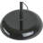 Kamer 71'' Black Torchiere Floor Lamp with Outlet