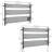 Amplia Straight Towel Rail Towel Warmer-55262698