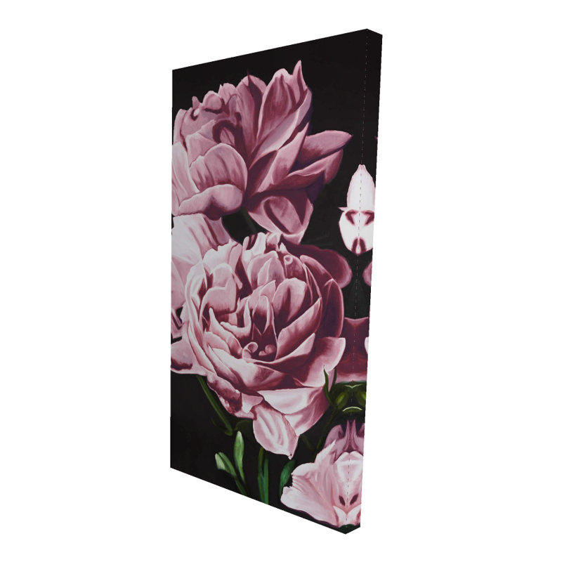 Toile pivoines roses | Décoration de chambre rose pour l'élégance de la maison