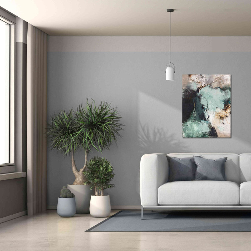 «Pashko Great Green» par Design Fabrikken, reproduction sur toile tendue, H 34 po x l 26 po x P 1,5 po
