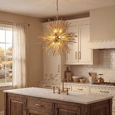 Killiam 16-Light Hubbs in Cavalier Gold