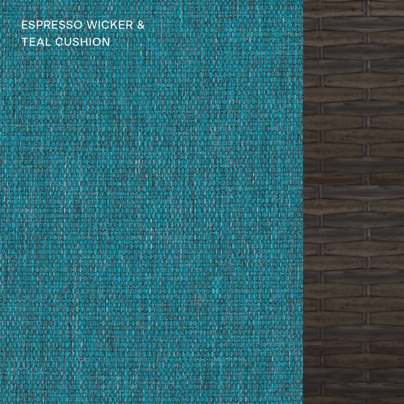 Méridienne Camel, Turquoise, Espresso