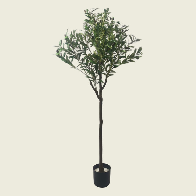 Faux olivier Ahrens pour bureau, salon, patio type A, H 59 po x l 15,75 po
