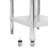 vidaXL Kitchen Work Table with Backsplash 23.6"x23.6"x36.6" Stainless Steel-50904588