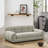 Soft and comfortable pet sofa with backrest and armrests, suitable for modern rectangular pet sofas for small and medium-sized dogs,-Beige