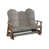 Driftwood Gray Top/Antique Mahogany Base