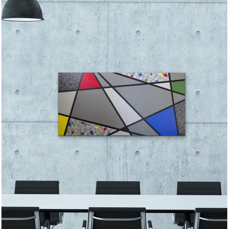 Mosaic Color Grid Periphery Painting by Eddie Bruckner