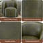 Fauteuil demi-tonneau pivotant en similicuir-302150753