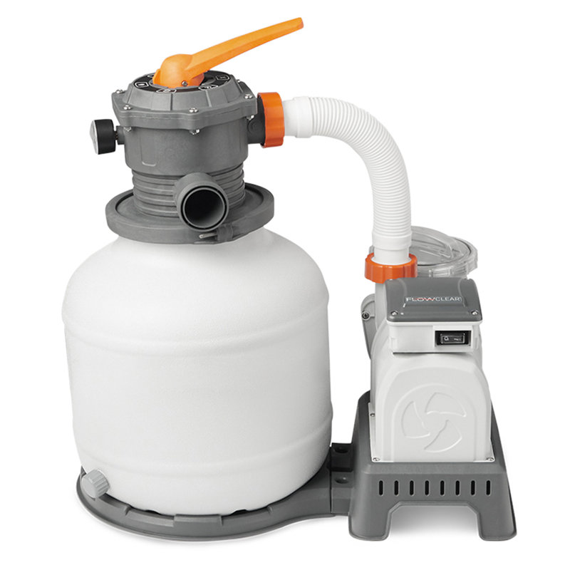 Bestway Flowclear 2200 Gallon Large Above Ground Swimming Pool Sand Filter Pump