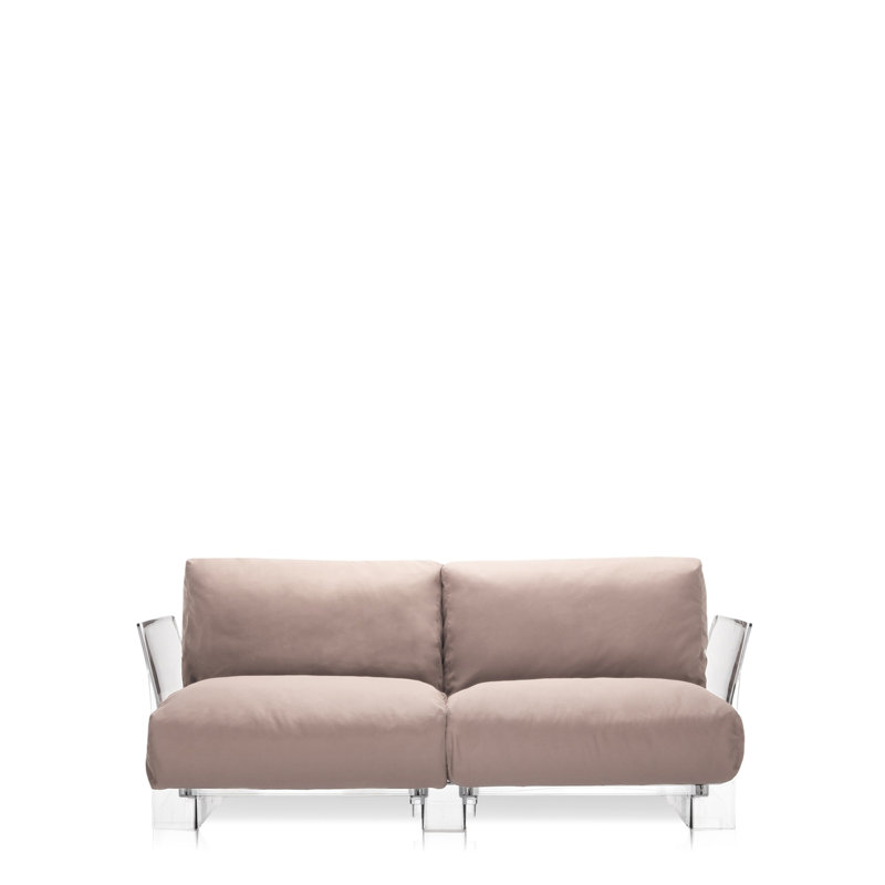 Pop Loveseat, Taupe Sunbrella
