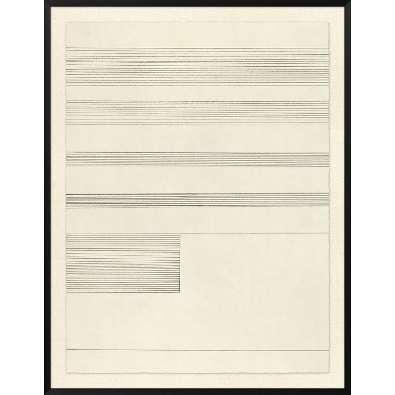 Lines and Boxes 3 Framed Drawing Print