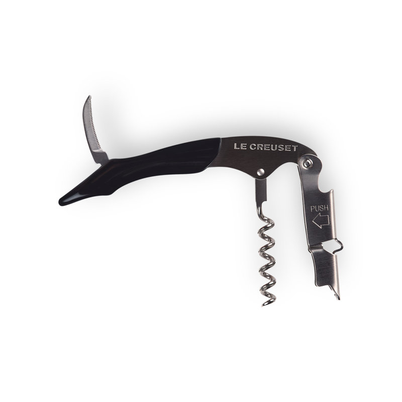 Le Creuset WT-130 Waiter's Friend Corkscrew Shiny Black