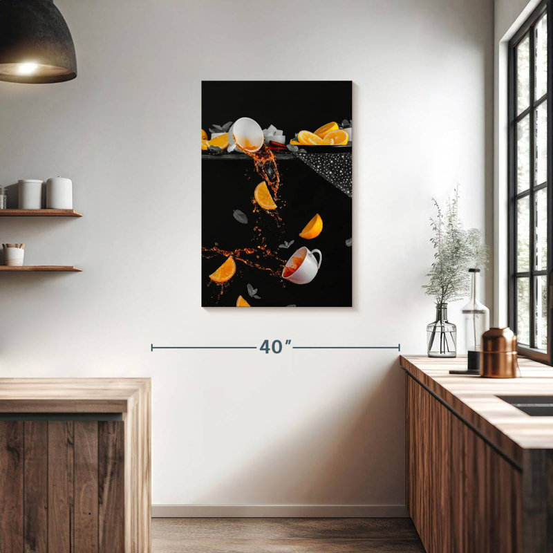 Yarlin Lemon Tea Splashes, 36" H x 24" W
