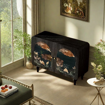 Armoire polyvalente à motif artistique