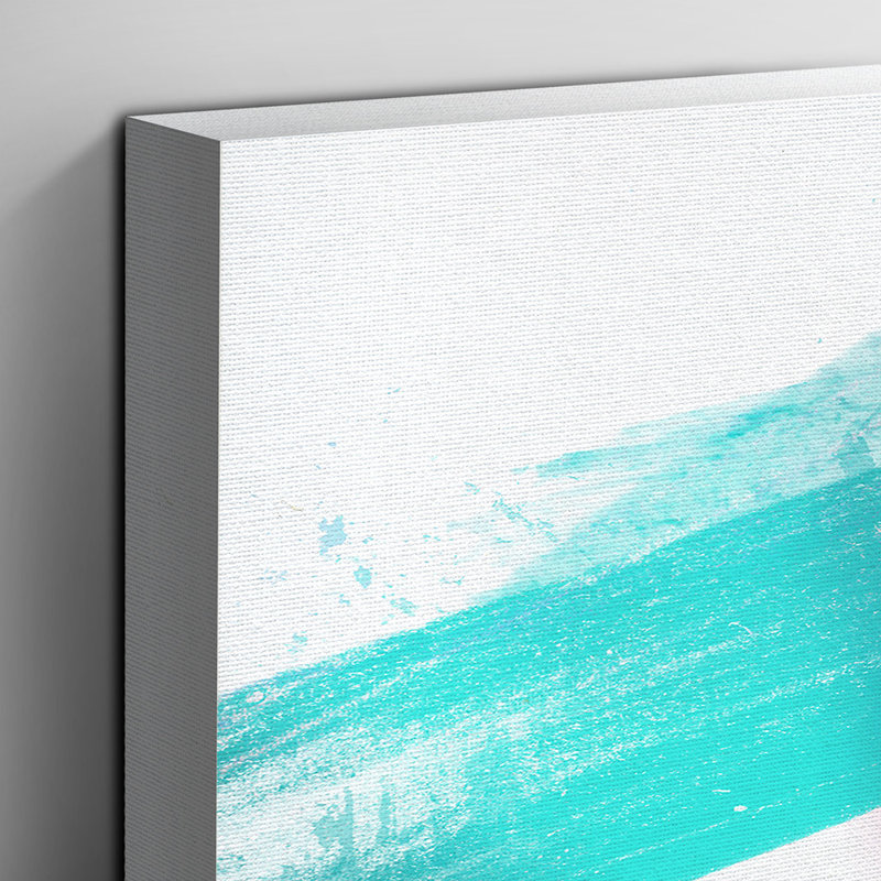 Blue Ladybird - Wrapped Canvas, 35cm H x 50cm W