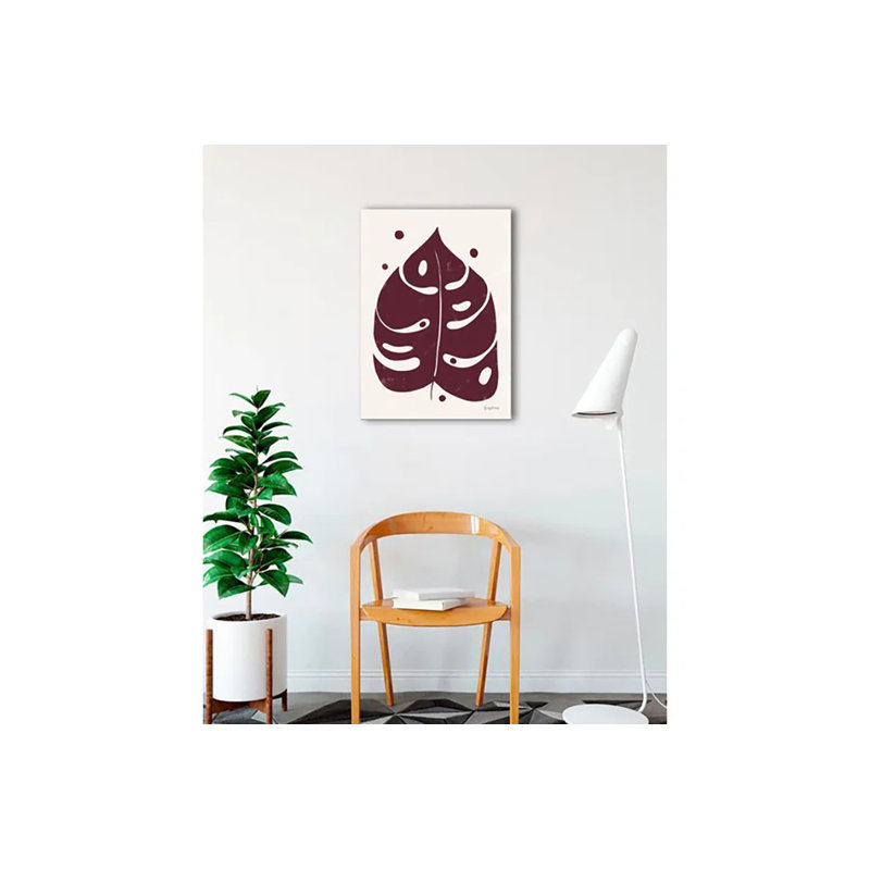 Buy Art For Less Officially Licensed Simple Botanical II, affiche d'art 24 x 32 pouces - impression sur demande - papier pour affiche - prêt à encadrer