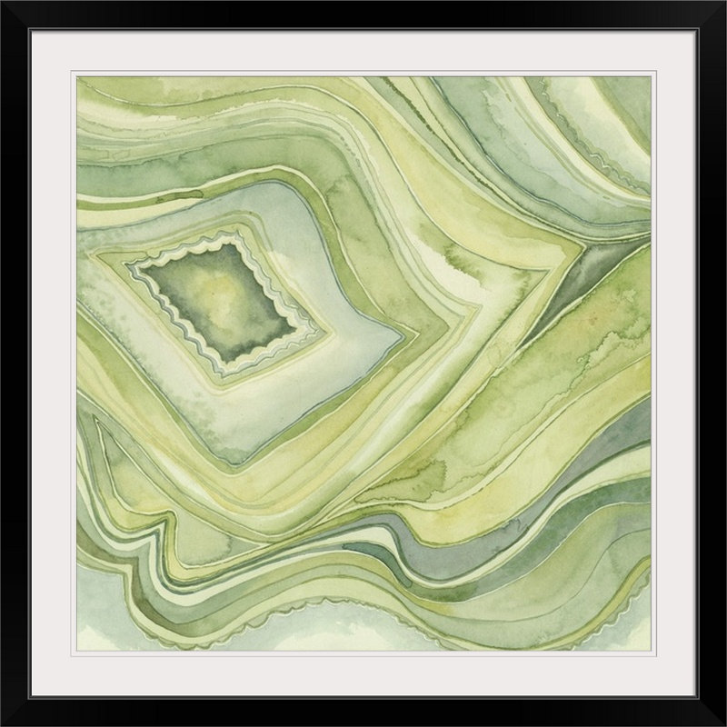 « iv » megan meagher, reproduction d’art Pastel Agate, H 20" x l 20" x P 1", Cadre noir